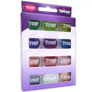 TyToo: Zestaw brokatu w podstawowych kolorach 12x2,5 ml
