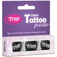 TyToo: Zestaw czarnego brokatu 3x2,5ml