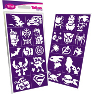 Tytoo: zestaw szablonów Heroes, 25 szt.