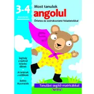 Uczę się... zeszyt z naklejkami do rozwijania umiejętności dla dzieci w wieku 3-4 lat uczących się angielskiego.