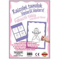 Uczę się rysować na dziewczęcej tablicy rozwojowej.