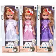 Urocza blond włosa 46cm modowa lalka z trzema różnymi wariantami dźwiękowymi 1 szt.