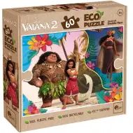 Vaiana 2 w 1, 60-elementowe ekologiczne puzzle i kolorowanka 70x50 cm - Lisciani
