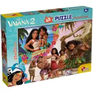 Vaiana 2 w 1: puzzle 48 elementów i kolorowanka 35x25 cm - Lisciani