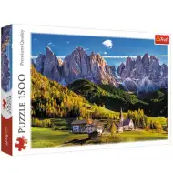 Val di Funes, Dolomity - Włochy, puzzle 1500 elementów - Trefl