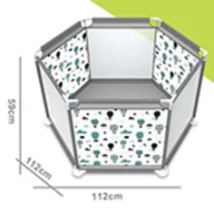 VivaKids kojec z motywem balonu na gorące powietrze 112x59 cm zdjęcie 2