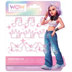 WOW Generation: Różowa spinacz z wesołymi kształtami w różnych wariantach zdjęcie 2