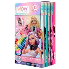 WOW Generation: zestaw 48 kolorowych kredek z notesem zdjęcie 2