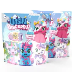 Washy Friends: Color Reveal — figurka-niespodzianka pluskających jednorożców — różne zdjęcie 2