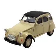 Welly: Citroen 2CV beżowy metalowy model samochodu 1/64