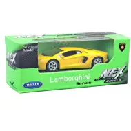 Welly: Lamborghini Aventador żółty metalowy model samochodu 1/64