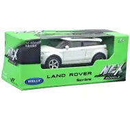 Welly: biały metalowy model samochodu Land Rover Evoque w skali 1/64