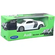 Welly: model samochodu Audi R8 V10 biały, skala 1/64