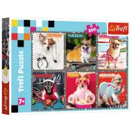 Wesołe pieski 200-elementowe puzzle - Trefl