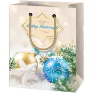 Wesołych Świąt, ozdobna gigantyczna torba prezentowa 40x56x20 cm