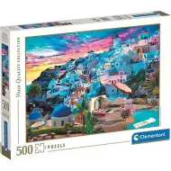 Widok na wyspę Santorini HQC puzzle 500 elementów - Clementoni