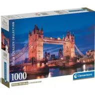 Wieża Tower Bridge nocą HQC 1000-elementowe puzzle z plakatem - Clementoni