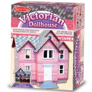 Wiktoriański drewniany domek dla lalek piętrowy - Melissa &amp; Doug