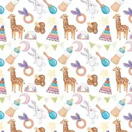 Witamy! Uniwersalny papier do pakowania z motywem dla niemowląt 100x70 cm