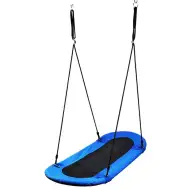 Wonderland Owalna huśtawka gniazdo 165x70cm - Niebieska