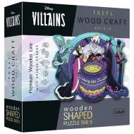 Wood Craft: Disney Złoczyńcy 500+5-elementowa premium drewniana układanka - Trefl
