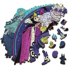 Wood Craft: Disney Złoczyńcy 500+5-elementowa premium drewniana układanka - Trefl zdjęcie 2