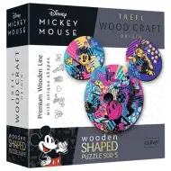 Wood Craft: Drewniane puzzle z Myszką Miki 500+5 sztuk - Trefl