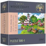 Wood Craft: Letnia przystań drewniane puzzle 500+1 szt. - Trefl