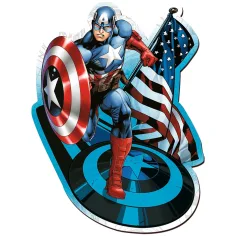 Wood Craft: Marvel - Kapitan Ameryka 160-elementowa premium drewniana układanka - Trefl zdjęcie 2