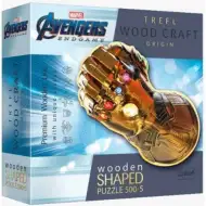 Wood Craft: Rękawica Nieskończoności Avengers 500+5 sztuk premium drewniane puzzle - Trefl