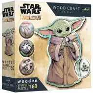 Wood Craft: Star Wars - Mandalorian Grogu 160-elementowa premium drewniana układanka - Trefl