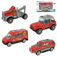 World of Trucks: Samochód strażacki w różnych wersjach, 7 cm