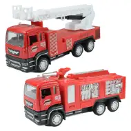Wóz strażacki: Ciężarówka strażacka z mechanizmem napędu wstecznego w dwóch wersjach, 14 cm