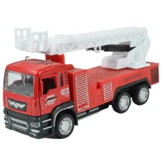 Wóz strażacki: Ciężarówka strażacka z mechanizmem napędu wstecznego w dwóch wersjach, 14 cm zdjęcie 3