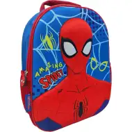 Wspaniały trójwymiarowy zaokrąglony plecak szkolny Spider-Man, 26x10x32 cm
