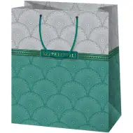 Z miłością! Elegancka torba prezentowa w rozmiarze XXL z złotymi wstawkami 33x15x44cm