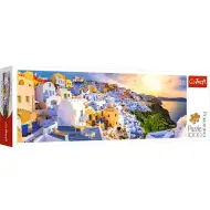 Zachód słońca na Santorini 1000-elementowa panorama puzzle - Trefl