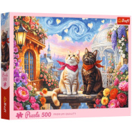 Zakochane kotki Premium Quality — puzzle 500 elementów – Trefl