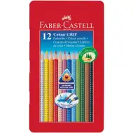 Zestaw 12 kolorowych ołówków w metalowym pudełku - Faber-Castell