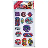 Zestaw 13 holograficznych naklejek 3D Transformers