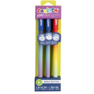 Zestaw 3 ścieralnych długopisów 0,7 mm - Carioca