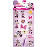 Zestaw 3D wypukłych naklejek z Myszką Minnie na arkuszu o wymiarach 10x22 cm