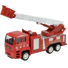 Zestaw 4 metalowych wozów strażackich: Fire Rescue Team zdjęcie 8
