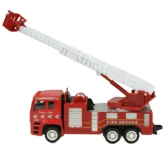 Zestaw 4 metalowych wozów strażackich: Fire Rescue Team zdjęcie 9