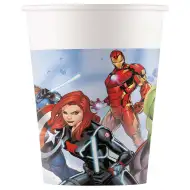 Zestaw 8 papierowych kubków Avengers 200ml