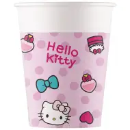 Zestaw 8 papierowych kubków Hello Kitty 200ml