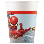 Zestaw 8 papierowych kubków Spider-Man 200 ml