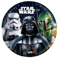 Zestaw 8 papierowych talerzy Star Wars, 20 cm.