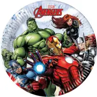 Zestaw 8 papierowych talerzyków Avengers, 20 cm