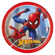 Zestaw 8 papierowych talerzyków Spider-Man, 20 cm.